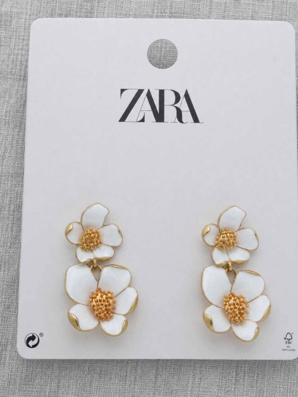 ZARA Floral Earrings
